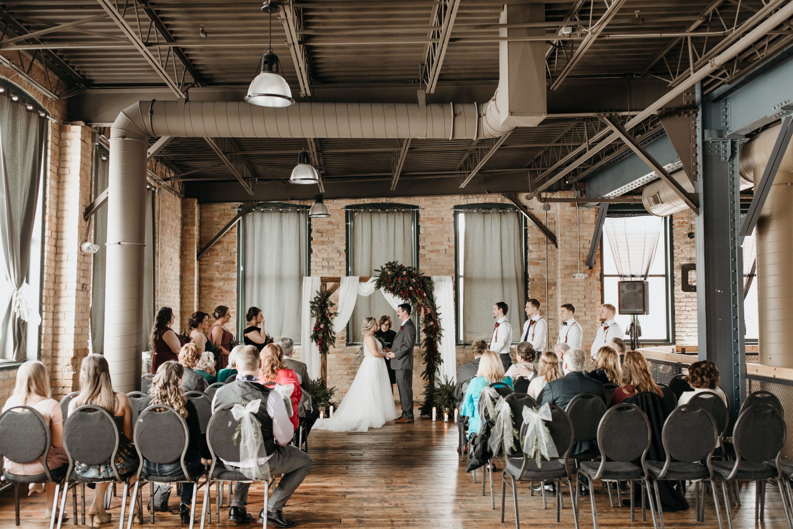 Wedding Ceremony Clyde Iron Works Duluth MN