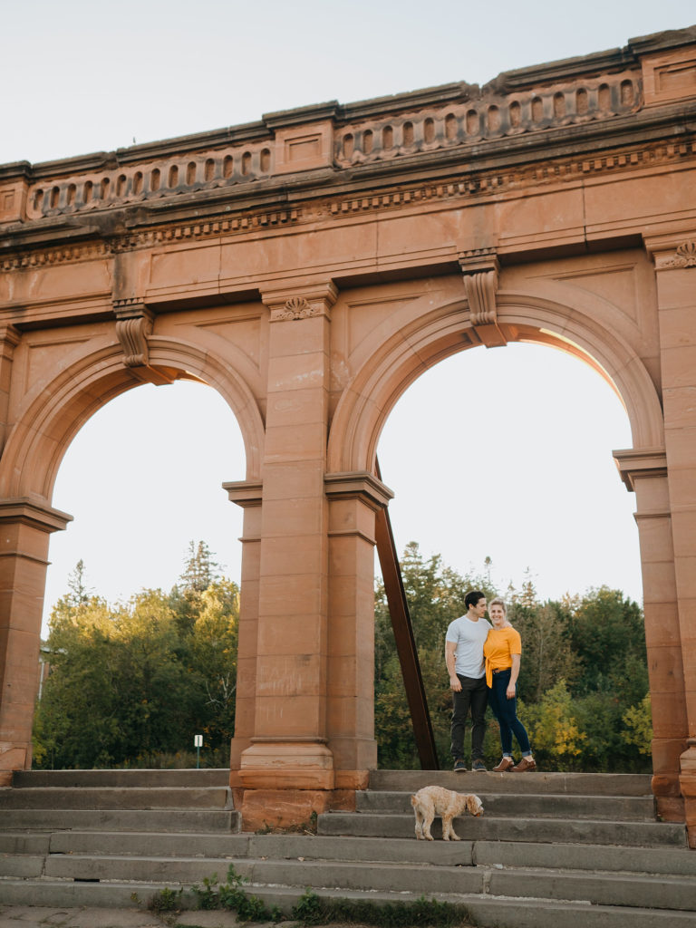old main park engagement session duluth mn 
