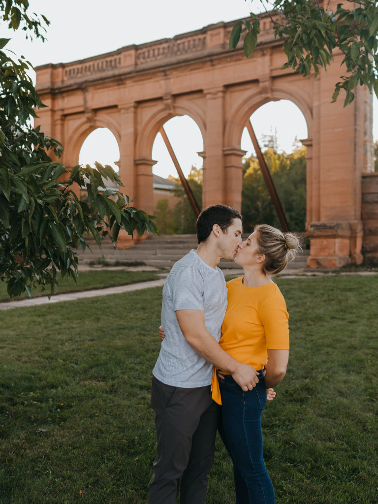 old main park engagement session duluth mn 